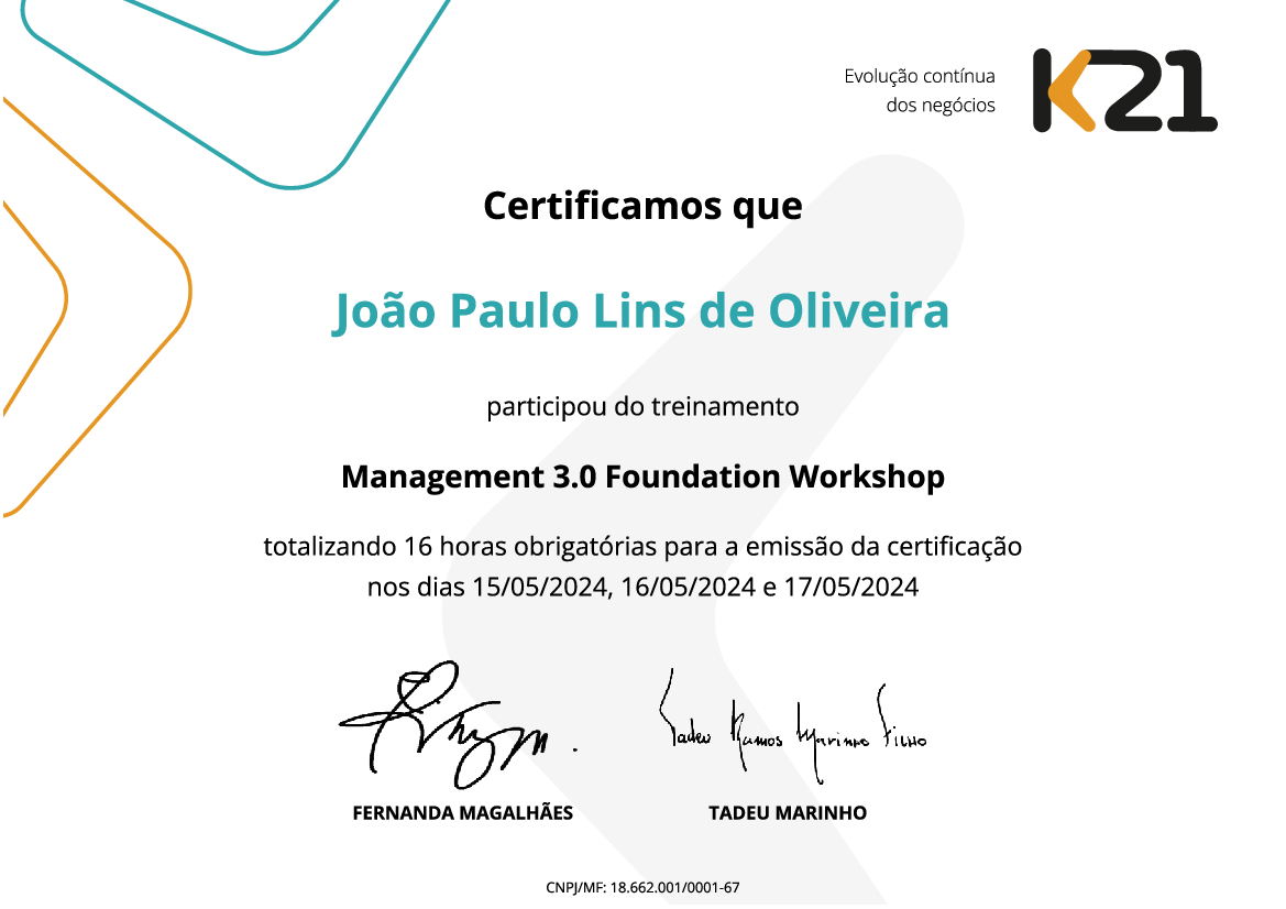 Certificado K21